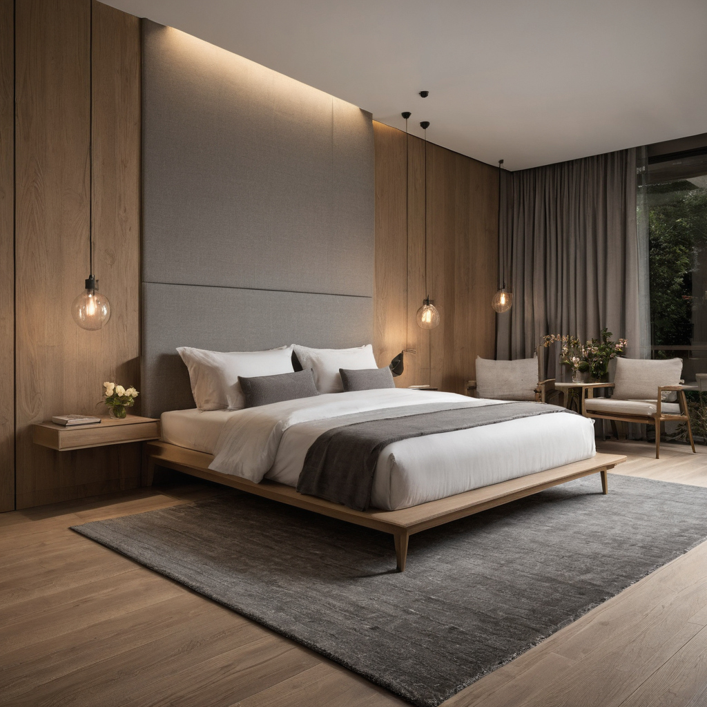 Bedroom decor ideas should be chosen after the rug, bedside lighting, and furniture scale are fixed planning reference